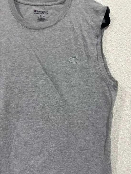 Champion Gray Authentic Athleticwear Classic Jersey Sleeveless Muscle Tank Top - Picture 4 of 7